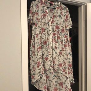 Asymmetrical, sheer dress. worn twice.